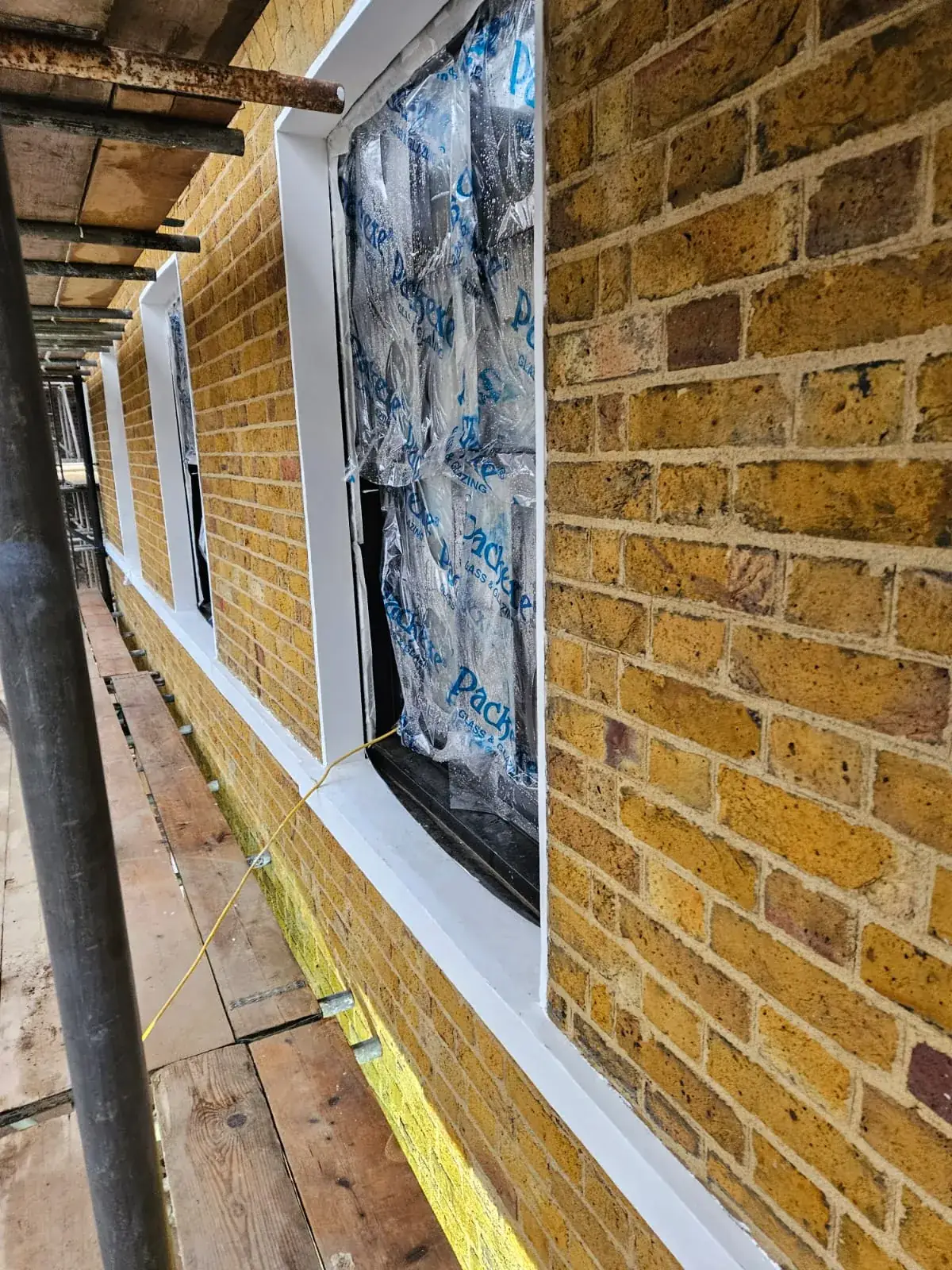 Sill and reveal detail along the Bonnington Square elevation