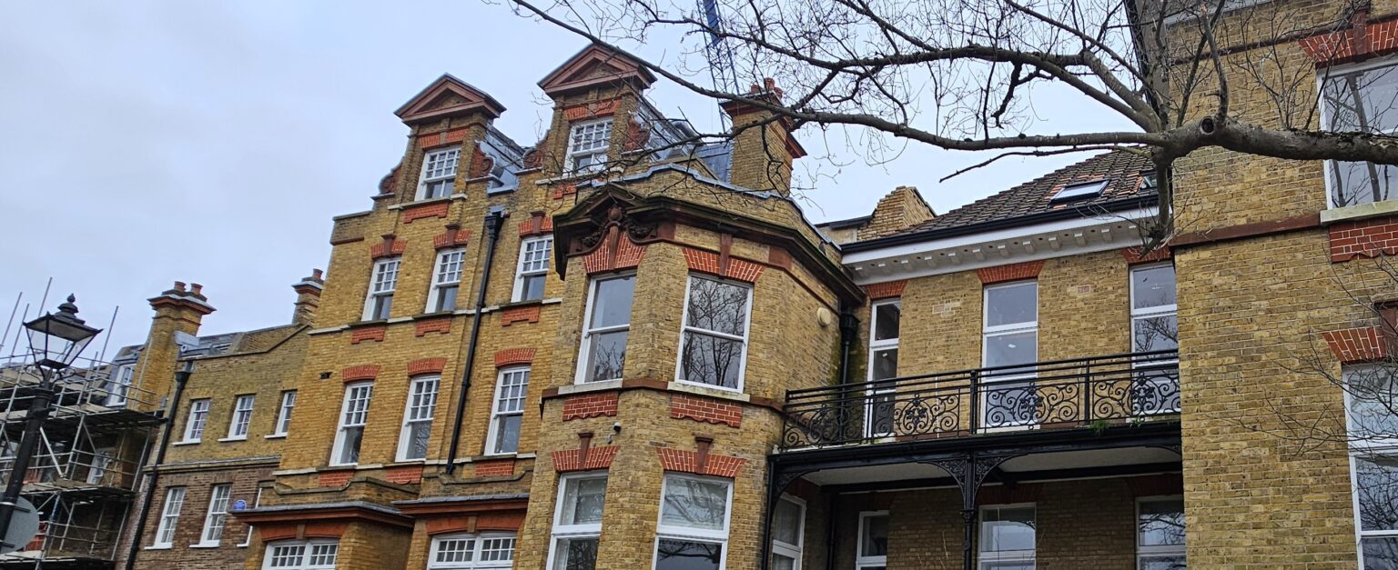 Masonry detail at Richmond Royal Hospital