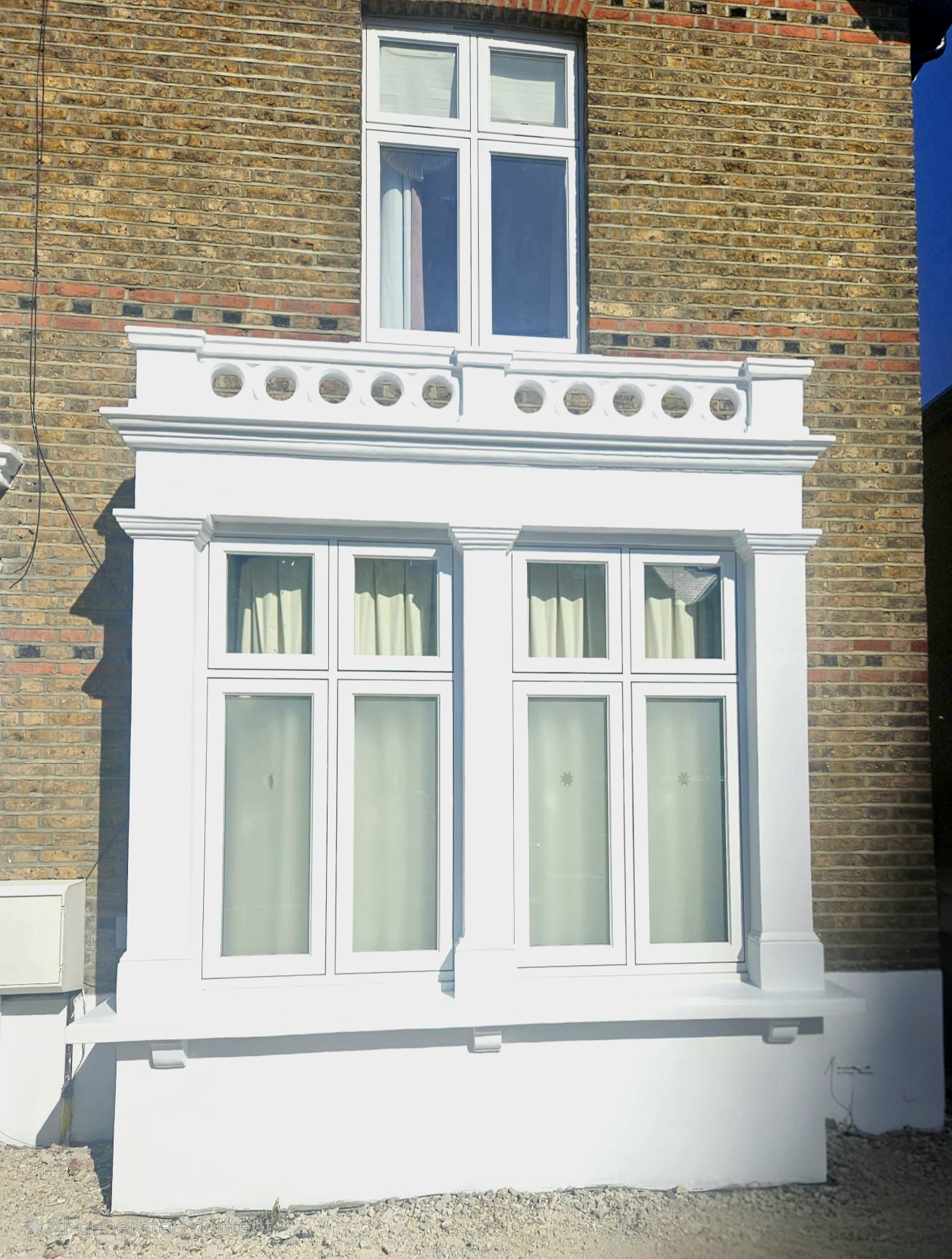 Completed brickwork at the Wimbledon property