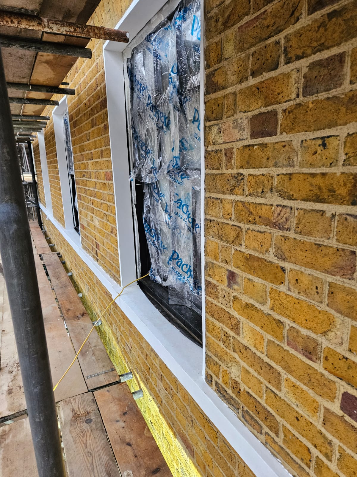 Sill and reveal detail along the Bonnington Square elevation