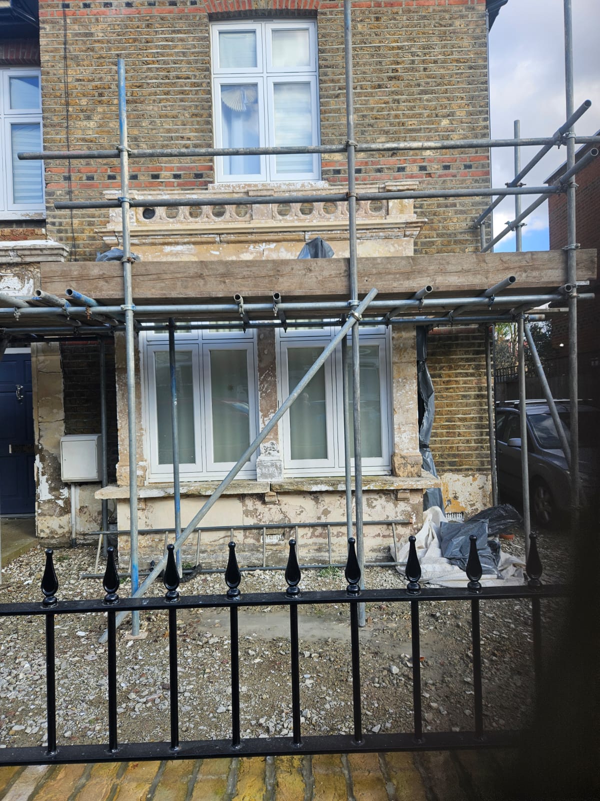Brickwork detail after repair, Wimbledon