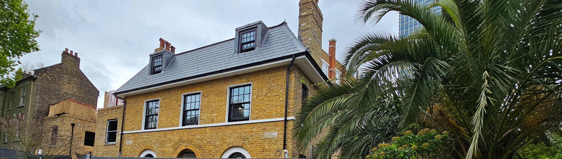 Bonnington Square, Vauxhall — Brick restoration, stone window repairs & cleaning
