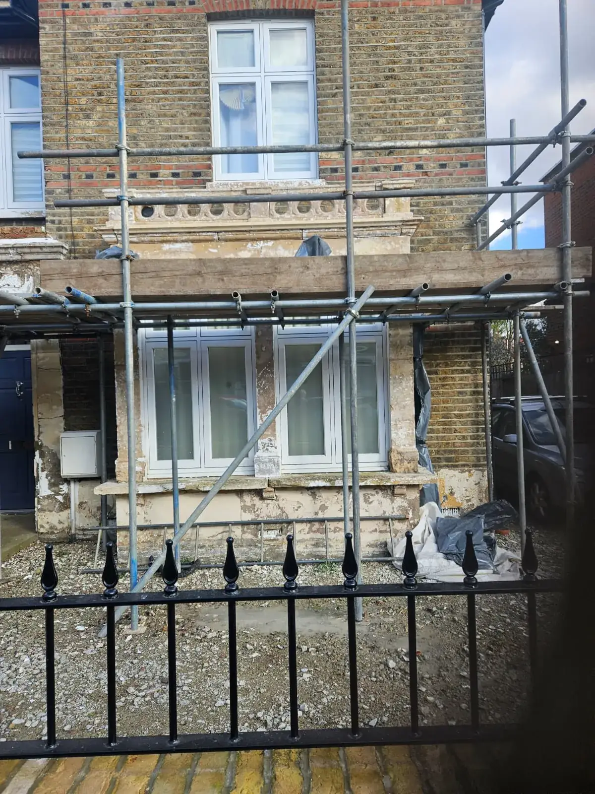 Brickwork detail after repair, Wimbledon